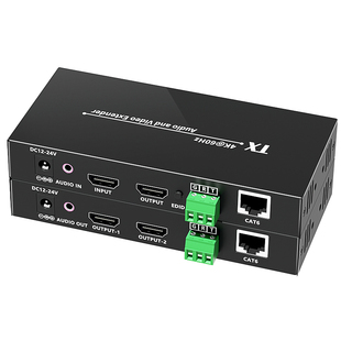 阿卡斯电子 4K高清HDMI网线延长器网络传输器USB键鼠独立音频IR转100米网线HDBaseT协议支持3D渲染