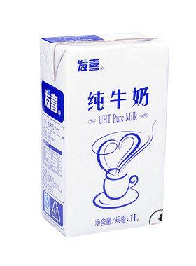 发喜全脂纯牛奶1L*12盒咖啡烘焙