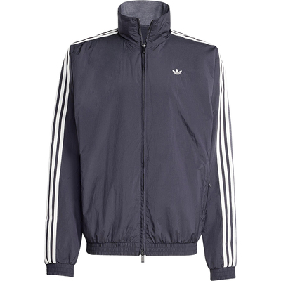 Adidas/阿迪达斯正品三叶草男士经典条纹立领夹克外套KA3806