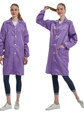 男女白色防护服防静电大褂
