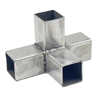 加厚不锈钢15-80方管连接件三通转角接头货架展架紧固件配螺丝