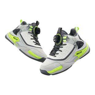 百丽童鞋男童运动鞋棉鞋冬季加绒学生校园高帮篮球鞋青少年跑步鞋