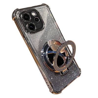 适用OPPOReno15/15pro闪粉镜子壳