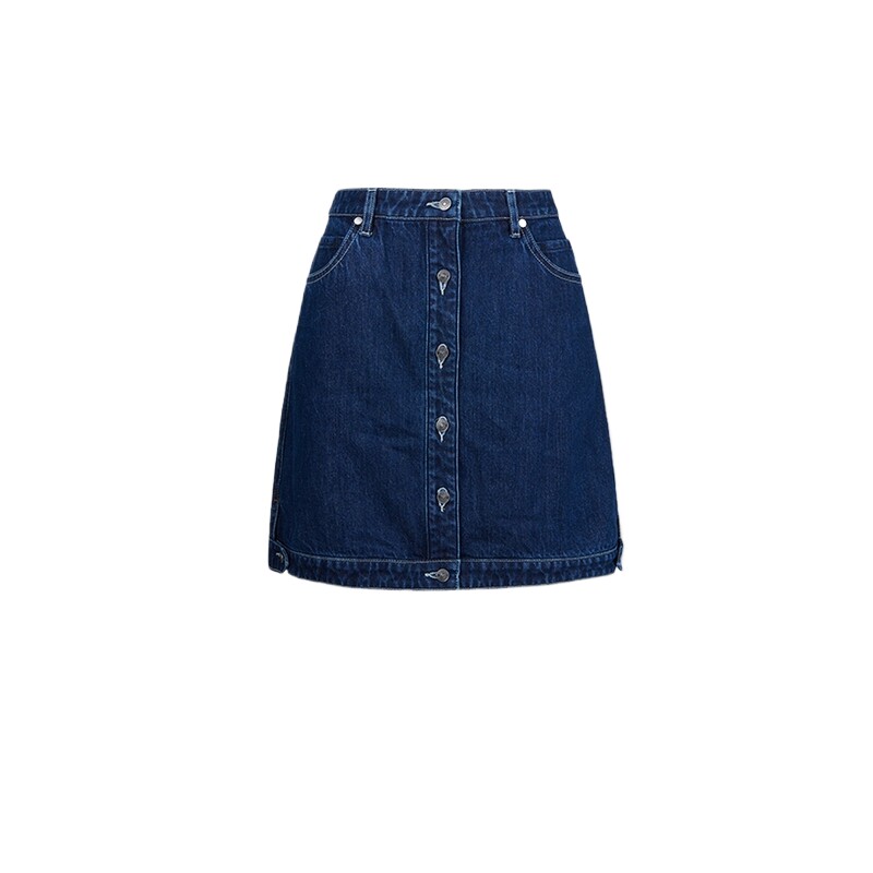 【3期免息】PORTS 1961女士收腰短款牛仔半身裙