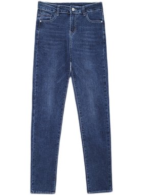 直筒牛仔裤女百搭烟管裤退换包邮