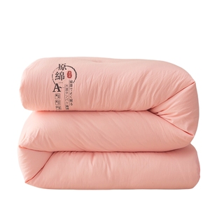 2025新款A类母婴级水洗原棉大豆纤维棉被子空调夏被芯春秋被冬被