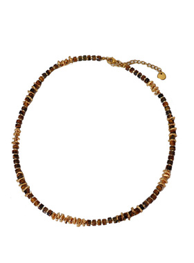 XMR美拉德串珠虎眼石项链