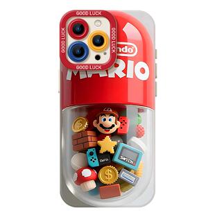 马里奥手机壳适用iqoo13超级玛丽iqooneo10乐高15/12pro小众11s新款z9turbo+高级感8男生7se硅胶6套vivo5/z3x