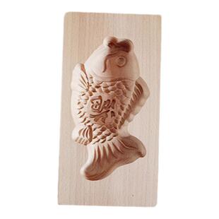 蒸花样立体锦鲤鱼馒头模具胶东压花馍馍饽饽金鱼形状模具卡子烘焙