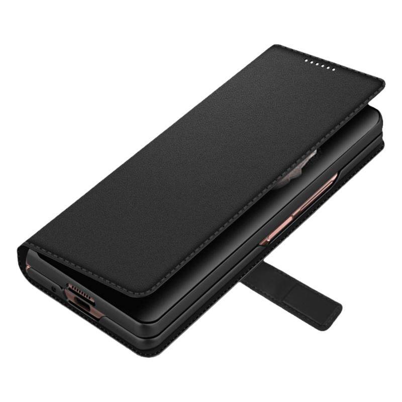 三星fold3折叠屏手机壳w22真皮翻盖限量版Galaxy zfold3保护套碳纤维磁吸分体式f9260皮套全包防摔外壳男适用