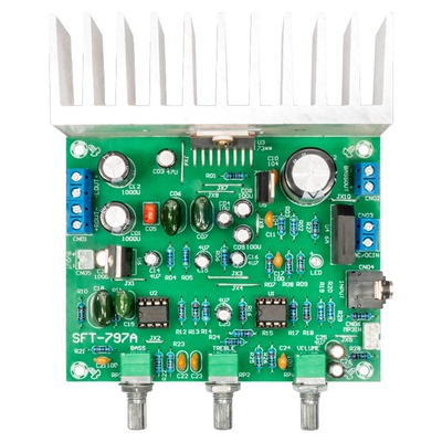 立体三声道单电源交直流重低音炮