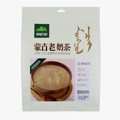 莫尼山蒙古老奶茶内蒙特产包日查添加生牛乳固体饮料奶茶粉独立装