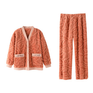 睡衣女款冬季珊瑚绒加厚加绒女士秋冬2025年新款法兰绒冬款家居服