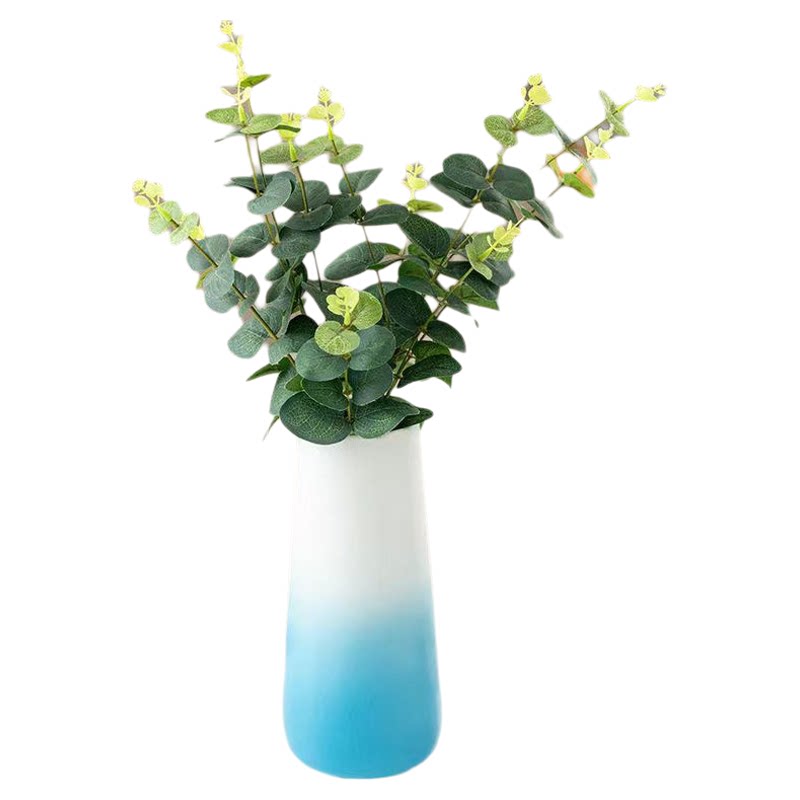 渐变色花瓶陶瓷家居装饰插花瓷器水养鲜花绿植地中海风格桌面摆件