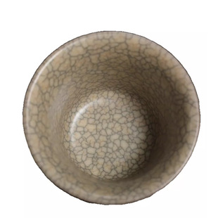 龙泉窑青瓷吴俊手工传世哥窑茶杯墨纹养线开片主人杯陶瓷功夫茶具