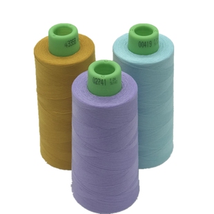 进口金泰线502高士包芯线高速涤纶缝纫线真丝薄料专用特细25元