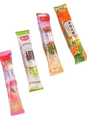 批发小棒棒糖多口味桃子椰奶可乐口味解馋小零食糖果独立包装即食