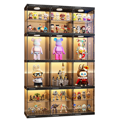 层板可拆40加高！透明手办展示柜
