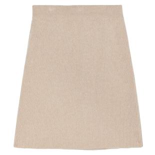 GOBI戈壁夏季气质纯色羊绒女士针织半身裙A字版短裙毛线裙WK655