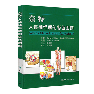 奈特人体神经解剖彩色图谱崔益群人民卫生出版社神经解剖学翻译版人体解剖书医学实用临床神经科局部大脑脊髓周围神经系统神经病学