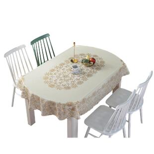 椭圆形台布pvc防水防油防烫免洗欧式塑料茶几折叠餐桌布艺软玻璃