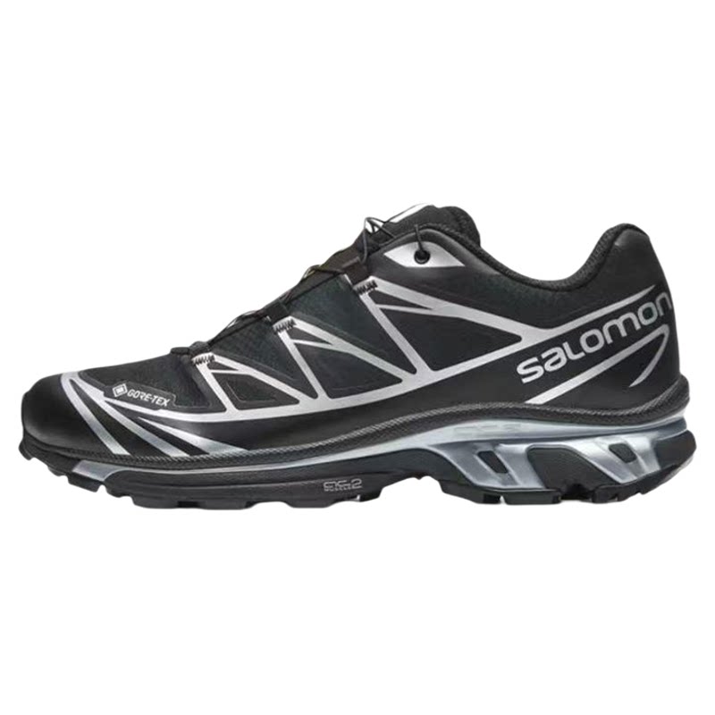 GOGO球鞋Salomon萨洛蒙XT-6户外徒步露营低帮跑步鞋黑银色491314