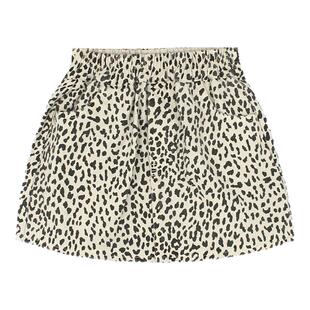 大耳象女童豹纹半裙秋季新款宝儿纯棉小众洋气休闲短裙子