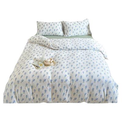 母婴级云朵棉花糖四件套床单简约被套ins四季通用床上用品床品