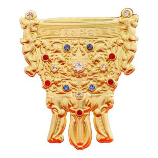 清朝金瓯永固杯金属冰箱贴磁吸摆件装饰故宫博物馆旅游文创纪念品