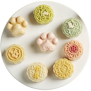 绿豆糕月饼模具压模糕点模型印具手压式压花做冰皮点心家商用烘焙