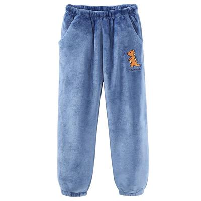 儿童睡裤珊瑚绒加绒加厚家居裤