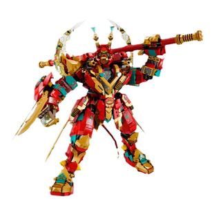 孙悟空小侠系列中国积木齐天大圣黄金机甲拼装高难度男孩儿童玩具