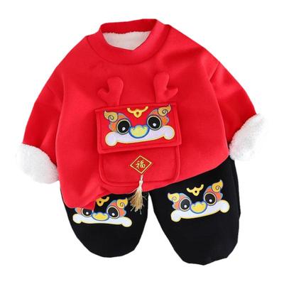 婴幼儿衣服男女宝宝分体衣冬装