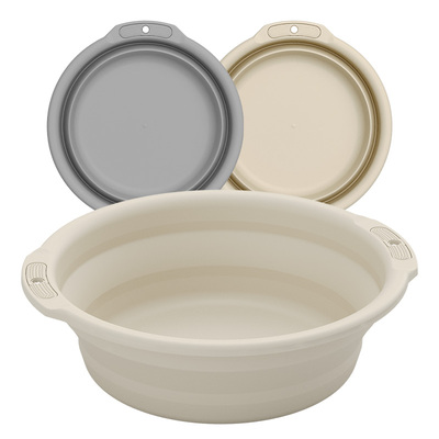 加厚塑料折叠式防摔脸盆