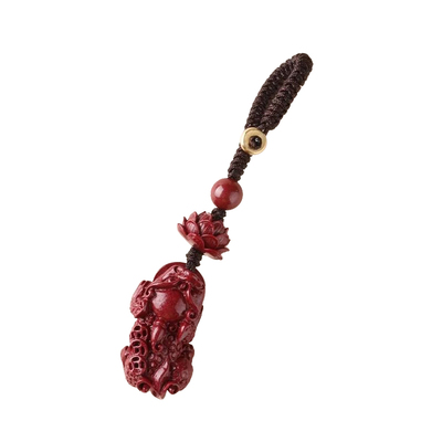 【已过香香】朱砂貔貅招财挂件