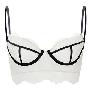 TWOPIECE无杯垫法式蕾丝内衣超薄款性感文胸小胸显大内衣