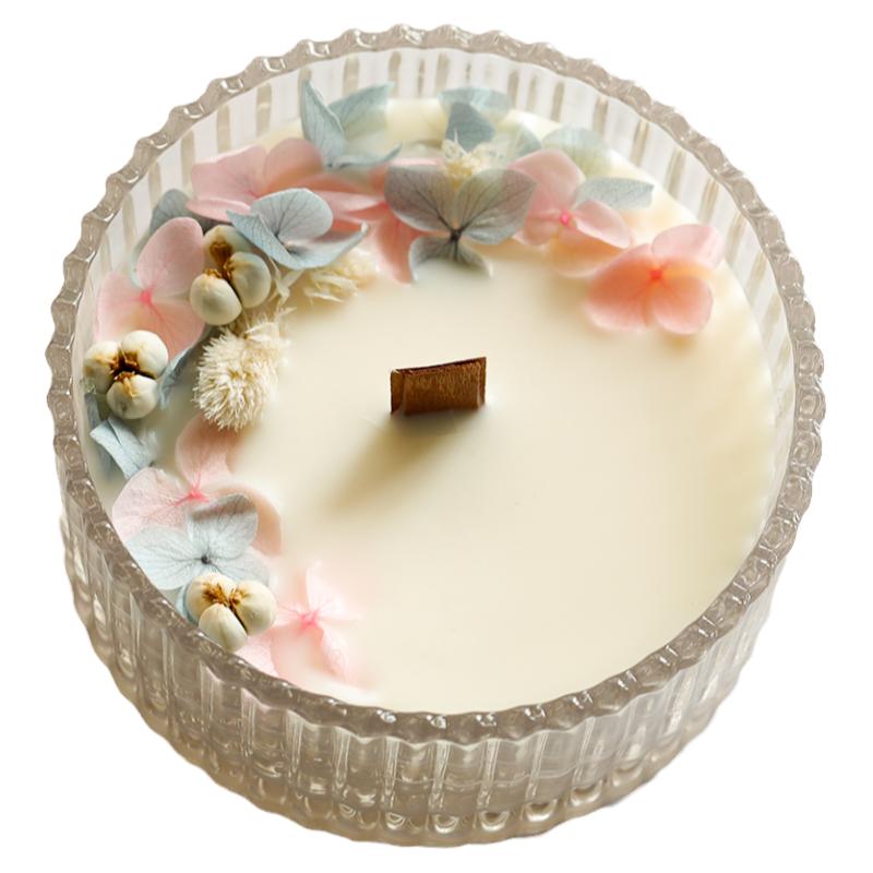 干花香薰蜡烛材料包蒙古包玻璃杯容器蜡烛diy材料女神节520母亲节