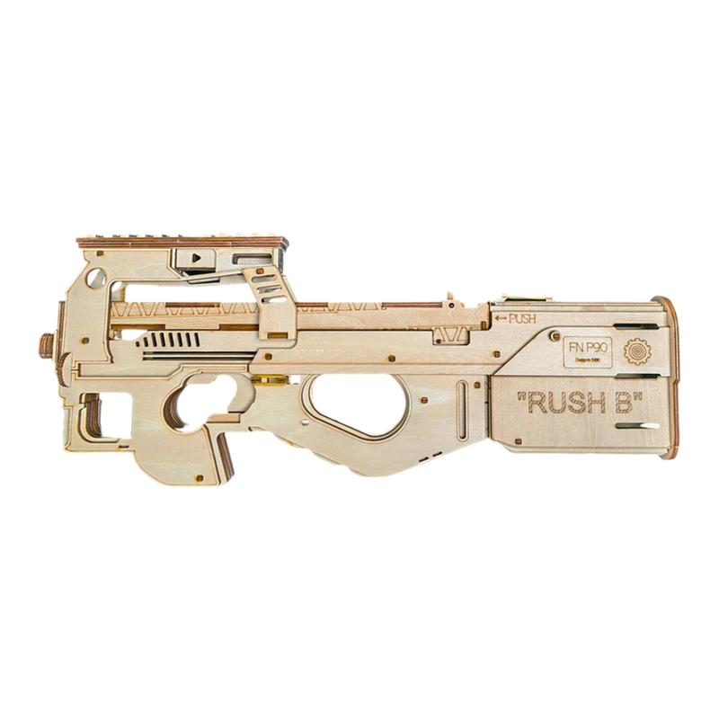 P90木质拼装模型亲子玩具