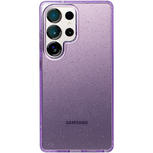 适用三星Galaxy手机壳S25防摔新款ultra保护套s24外壳p十透明U +轻奢5G高级感plus闪粉ins女款s23粉色紫色