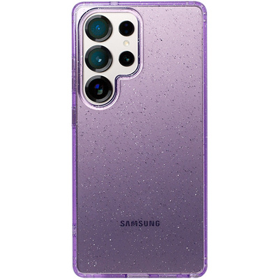 适用三星Galaxy手机壳S25防摔新款ultra保护套s24外壳p十透明U +轻奢5G高级感plus闪粉ins女款s23粉色紫色