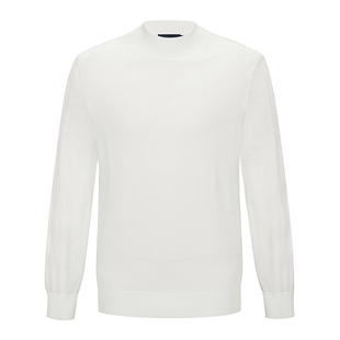 【可贴肤穿的羊毛衫】东博利尼商场同款男士纯色半高领高支毛衣