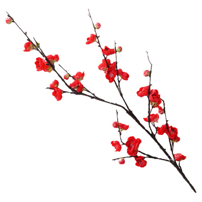 摄影道具绢花新中式摆件仿真梅花