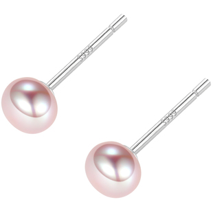 999纯银天然淡水珍珠耳钉女养耳洞纯银针耳环轻奢2025年新款耳饰