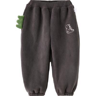 威尔贝鲁造型卡通加绒长裤