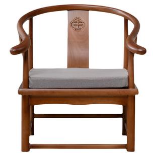 35cm座高圈椅实木矮茶椅中式矮椅子靠背椅矮茶桌椅子茶室椅主人椅