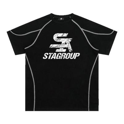 STA国潮280克重美式复古T恤