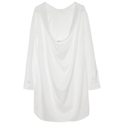 性感长袖露背可外穿薄款家居服