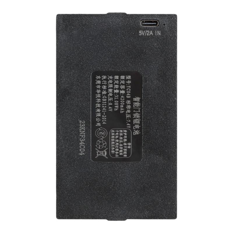 華寶通指紋鎖電池ZNS-09ABCEF1智能門(mén)鎖電子密碼鎖專(zhuān)用充電鋰電池