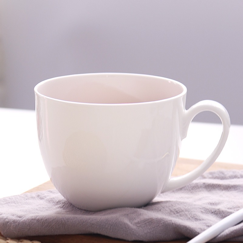 家用白色创意陶瓷碗带盖泡面碗吃饭碗泡面杯饭盒便当盒方便面碗