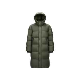 [商场同款]森马羽绒服男防水长款鹅绒外套过膝新款连帽冬装抗静电